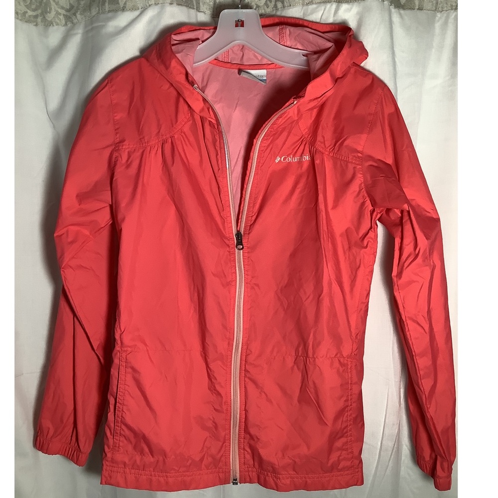 ⚡️B2🏷G1  Columbia Girls’ Pink Windbreaker (Large)